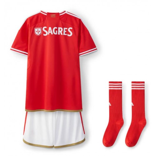 Maillot de foot Benfica Domicile enfant 2023-24 Manches Courte (+ pantalon court)